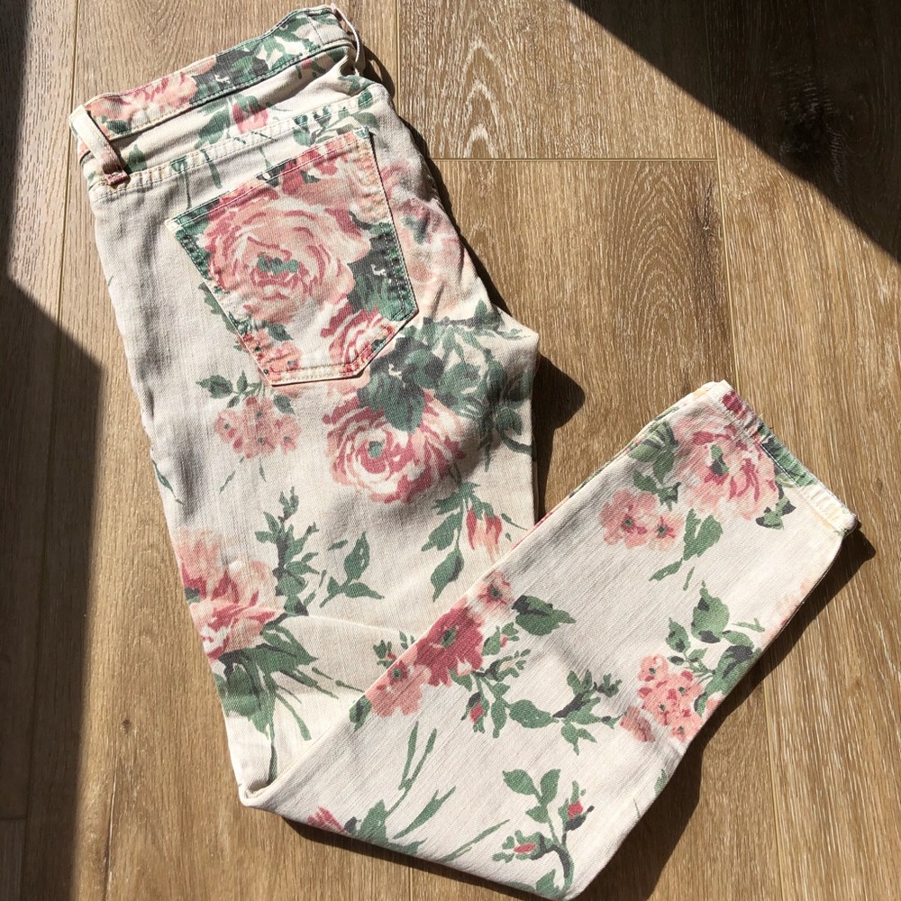 Current Elliott Floral Jeans